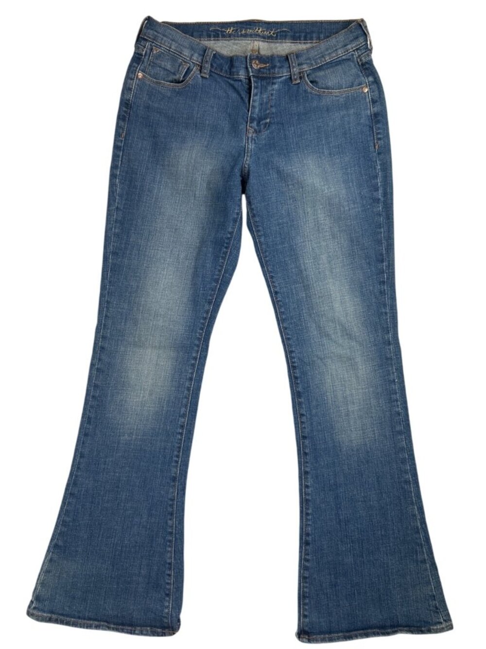 Old Navy The Sweetheart Flare Jeans Women's Size 6 Blue Denim Stretch